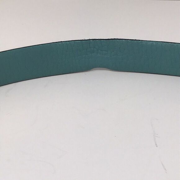 Salvatore Ferragamo Gancini Women’s Reversible Leather Belt One Size Black Teal main image 6